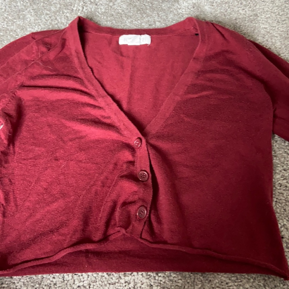Super cute red pull over